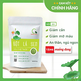 [CHÍNH HÃNG] Bột Lá Sen Quảng Thanh 100% Nguyên Chất Sấy Lạnh - Ngủ ngon, giảm mỡ máu, giảm cân  - Gói 50 gr