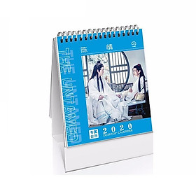 Lịch để bàn 2020 Trần Trình Lệnh cổ trang Lam Vong Cơ Ngụy Vô Tiện tặng ảnh thiết kế Vcone