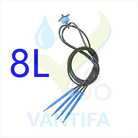 Combo tưới nhỏ giọt bù áp 8L/H  - 8L