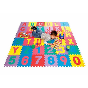 Bộ 26 tấm thảm xốp lót sàn in hình bảng chữ cái 30x 30Cm phát triển trí tuệ cho bé