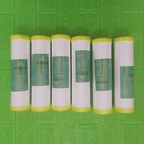 Combo 6 lõi lọc số 1 PP 10 in bịt đầu - Chính hãng