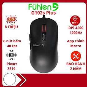 Mua Chuột gaming Fuhlen G102s plus DPI 4200  1000HZ  Gia tốc 10G  48 Ips- Hàng chính hãng