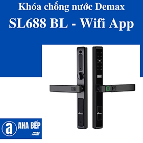 Mua Khóa cửa chống nước Demax SL688 BL - Wifi App. Hàng Chính Hãng