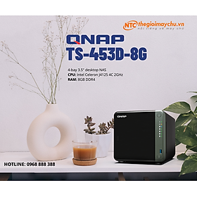 Mua Thiết bị lưu trữ Qnap TS-453D-8G - Hàng chính hãng