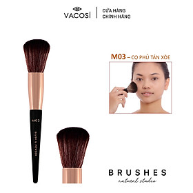 Cọ má hồng & phủ, đầu tròn VACOSI - M03