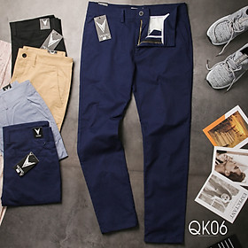 Quần Dài Nam Chất Kaki Co Giãn Thời Trang Cao Cấp VICERO - QK06 XANH THAN - XXL