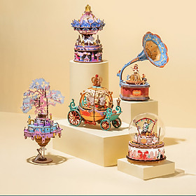 Đồ chơi lắp ráp gỗ 3D Mô hình Hộp nhạc Music Box AM41-AM45
