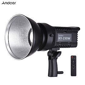 Andoer LED Video Light Studio Portrait Lamp 150W Daylight 5600K CRI93+ TCLI95+ 16000LM Brightness Dimmable Bowens Mount