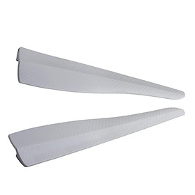 2 Pieces Car Body Rearview Mirror Anti-scratch Protector Strips 360mm Grey