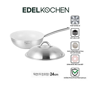 Mua Chảo chống dính Edelkochen Easy Prism Cream sâu lòng 24cm