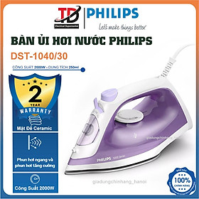 Bàn Ủi Hơi Nước Philips DST1040/30, 2000W Mặt Đế Ceramic, Hàng Chính Hãng