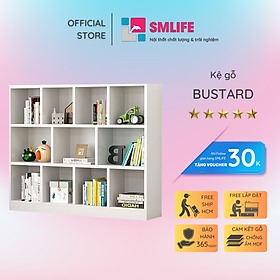 Giá sách bằng gỗ thiết kế đẹp SMLIFE Bustard