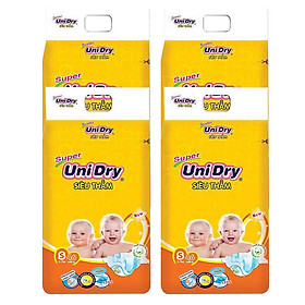 Combo 4 Tã Dán UniDry Super Gói Đại S46 (46 Miếng)