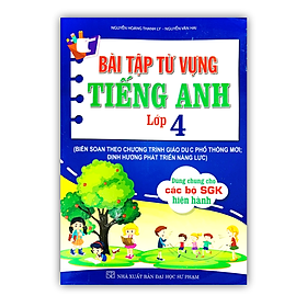 Sách – Bài tập từ vựng tiếng anh lớp 4 ( dùng chung cho các bộ SGK hiện hành )