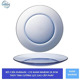 Mua {Hàng chính hãng} Bộ 2 dĩa Duralex - Lys 23 5cm Thủy tinh cường lực cao cấp Pháp