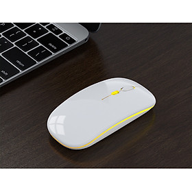 Mua Chuột Máy Tính Không Dây Sạc Điện  Im Lặng  Có Đèn Led Đổi Màu - Tặng kèm lót chuột dễ thương