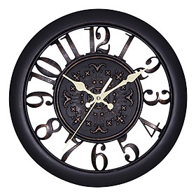 11 inch Retro Wall Clock Decorative Non Ticking for Office Home