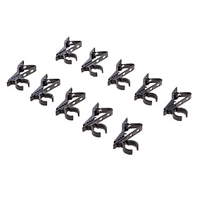 10Pack Mini Microphone Holder Lapel Tie Clip Hook for 12mm Dia  Mic