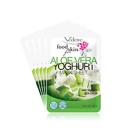 Lô 5 Mặt Nạ Giấy Sữa Chua Vedette Nha Đam 25g