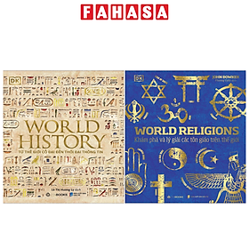 Combo Sách World History - Lịch Sử Thế Giới + World Religions - Tôn Giáo Thế Giới (Bộ 2 Cuốn)