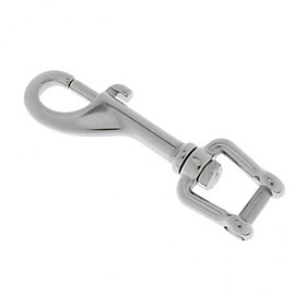 4x 99mm/ 3.9 Inch Heavy Duty Marine Grade 316 Stainless Steel Swivel Shackle Bolt Snap Hook - Diving Scuba Clip Multipurpose