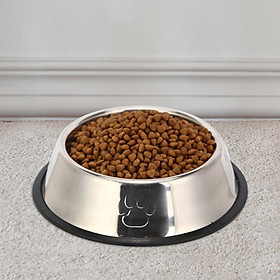 Stainless Steel Pet Bowl, Food Bowl for Cat Dog, Pet Feeder Drop Resistant Feeding Station Dogs Feeding Bowl for Indoor Cats Small/Medium Dog