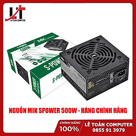 NGUỒN MIK SPOWER 500W - HÀNG CHÍNH HÃNG