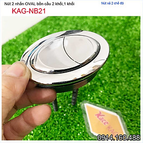 Mua Nút 2 nhấn xả bồn cầu  nút nhấn cầu xả 2 nhấn oval  nút xả cầu  Kace KAG-NB21