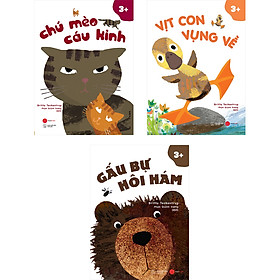 Combo 3 Cuốn: Vịt Con Vụng Về + Chú Mèo Cáu Kỉnh + Gấu Bự Hôi Hám