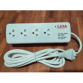 Mua Ổ Cắm Điện 4 Hai Chấu Super Dây 2.5m x 2 Lioa 4SS2.5-2 – Trắng
