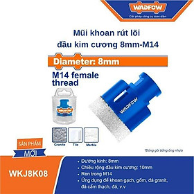 MŨI KHOAN RÚT LÕI ĐẦU KIM CƯƠNG 8MM WKJ8K08 WADFOW - HÀNG CHÍNH HÃNG