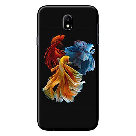 Ốp Lưng Dành Cho Samsung Galaxy J7 Pro - Cá Betta Đỏ Bạc Vàng