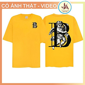 Áo thun tay lỡ Unisex Bobui Thiên thần chữ B , áo phông nam nữ form rộng JASHOP