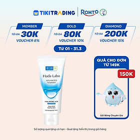 Sữa rửa mặt dưỡng ẩm tối ưu Hada Labo Advanced Nourish Cleanser 80g