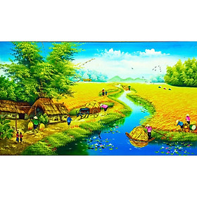 Mua TRANH DÁN TƯỜNG CAO CẤP KHỔ LỚN  TRANH ĐỒNG QUÊ   TRANH DÁN TƯỜNG CÓ KEO