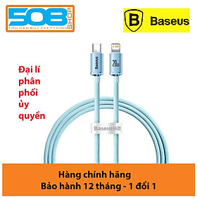 Mua Cáp sạc nhanh và truyền dữ liệu Ba-se-us PD 20W  Ba-se-us Crystal Shine Series Fast Charging Data Cable C to iP 20W - Hàng chính hãng