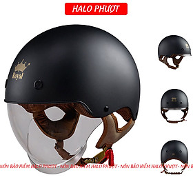Mũ Bảo Hiểm Nửa Đầu Kính Âm Royal M239 Chính Hãng, Nón Bảo Hiểm 1/2 Phong Cách Tiện Lợi