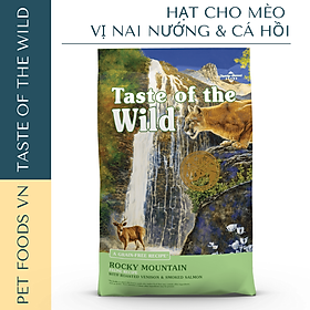 Hạt cho mèo TASTE OF THE WILD Rocky Mountain vị Nai Nướng & Cá Hồi Xông Khói