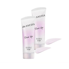 Bộ đôi Gel chống nắng dưỡng sáng nâng tông & hiệu chỉnh sắc da Anessa Brightening UV Sunscreen Gel NA SPF50+ PA++++ 90g