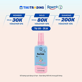 Xịt chống muỗi cho bé từ 6 tháng tuổi hương khuynh diệp Rohto Mentholatum Remos Baby Spray 70ml