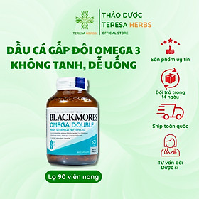 Viên Uống Dầu Cá Omega 3 Bổ Não, Bổ Mắt Blackmores Omega Double High Strength Fish Oil Hộp 90 viên