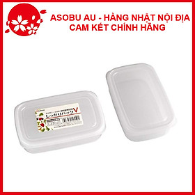 Set 2 Hộp đựng thực phẩm 450ml dùng được lò vi sóng nội địa Nhật Bản