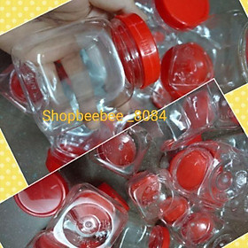 Mua Combo 10 lọ nhựa nhỏ lắp đỏ