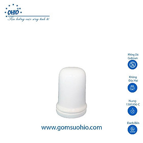 Ống Tăm Có Nắp Sứ Trắng OHIO