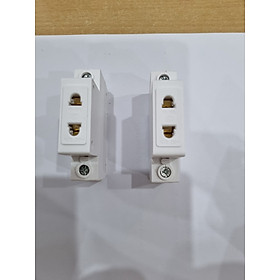 Mua Ổ Cắm Điện 2 Chấu Và 3 Chấu Lắp Thanh Cài Rail