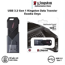 USB Kingston 3.2 Gen 1 DataTraveler Exodia Onyx 64G / 128G / 256G - Hàng Chính Hãng