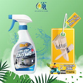 Nước Lau Bếp Đa Năng,Tẩy Xoong Nồi Siêu Sạch,Tẩy Dầu Mỡ Nhà Bếp,Tẩy Dầu Mỡ Máy Hút Mùi,Tẩy Bếp Từ Bếp Gas Dr.c 500ml