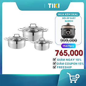 Mua Bộ nồi Inox Smartcook SM 2504MB size 16 20 24cm