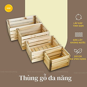 Mua Hộp Gỗ Pallet Lắp Ráp  Thùng Gỗ Pallet Đựng Đồ Đa Năng Gia Công Tiêu Chuẩn Nội Thất Nhiều Kích Thước