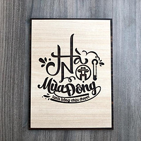 Tranh treo tường Gỗ trang trí phòng tạo động lực 20x27cm